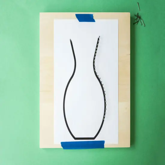 Floral String Art + Canvas Embroidery Kit {6}