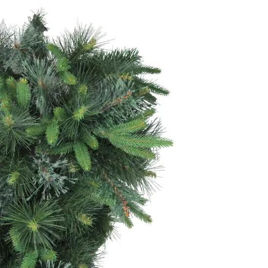 Northlight 36" Ashcroft Cashmere Pine Artificial Christmas Teardrop Swag, Unlit Green {3}