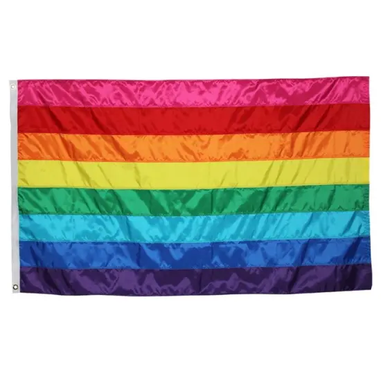 In the Breeze 3 Foot by 5 Foot Historic Pride Flag - Rainbow Grommet Flag with Sewn Stripes {1}