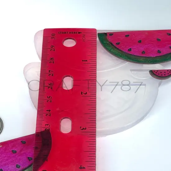 Watermelon Dangle Earring Silicone Mold(C6) {5}