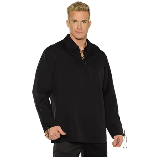 Underwraps Men's Black Frontier Tie Shirt Halloween Costume - XXL {1}