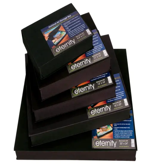 HG Concepts Art Photo Storage Box Eternity Archival Clamshell Box For Storing Artwork, Photos & Documents Deluxe Acid-Free Sturdy & Lined With Archival Paper {2}