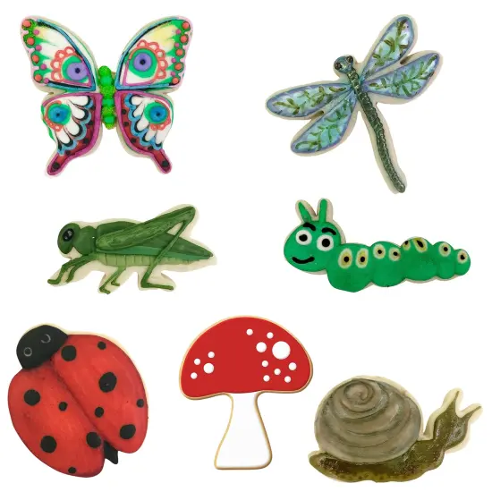 Insect Cookie Cutters 7 Pc Set, CookieCutter.com, Tin Plated Steel, Handmade in the USA {2}