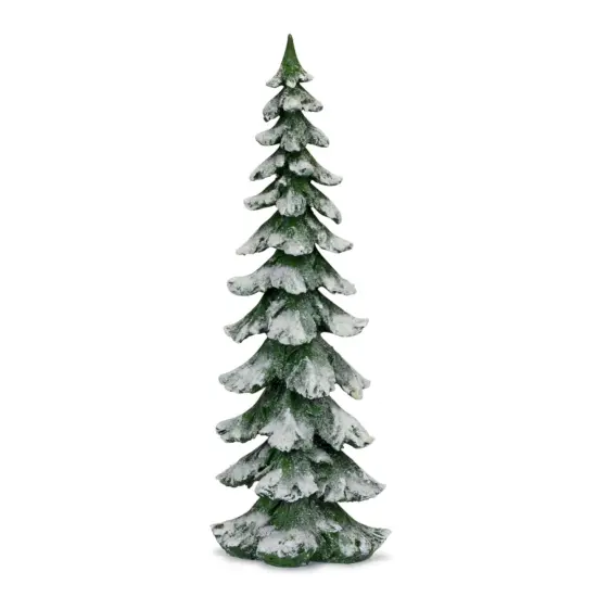 Melrose 26" Green and White Frosted Christmas Tree Tabletop Decoration {1}