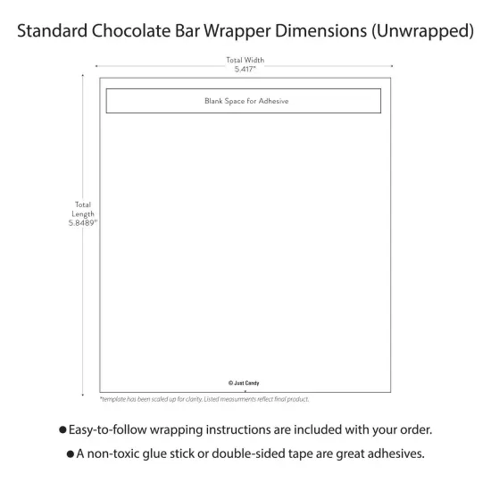 24ct Nurse Appreciation Week Thank You Wrappers Only for Chocolate Bars by Just Candy {4}