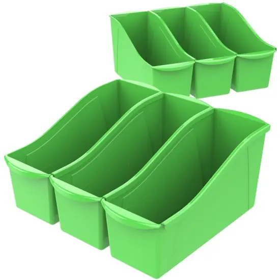 Large Book Bin, Green (Case of 6) {1}