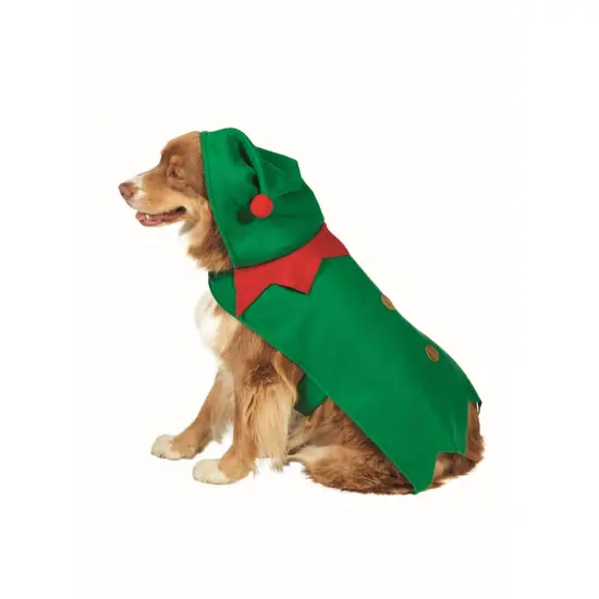 Northlight Elf Christmas Dog Costume with Hat - Size S Green {3}