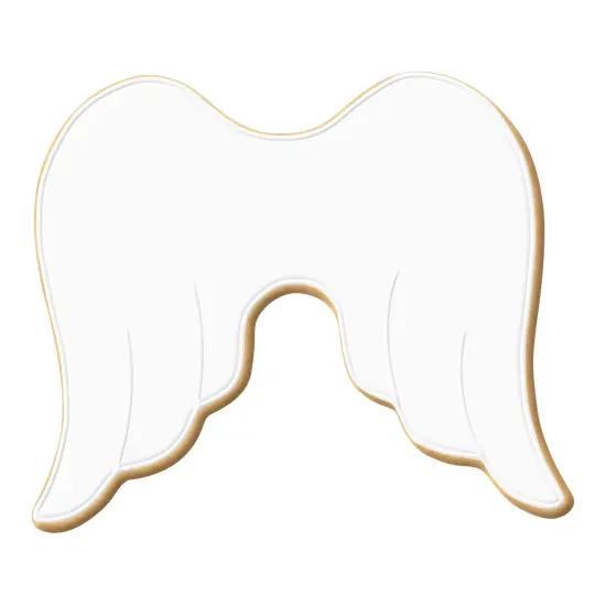 Angel Wings Cookie Cutter 4 in B1566, CookieCutter.com, Tin Plated Steel, Handmade in the USA {2}