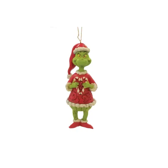 Department 56 Dept 56 Grinch Holding Candy Cane Christmas Ornament Green {1}