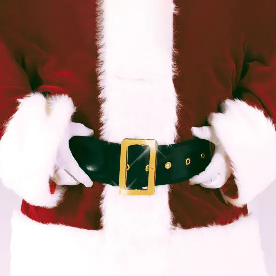 Fun World 61" Black Santa Claus Men Adult Christmas Belt Costume Accessory - One Size {3}