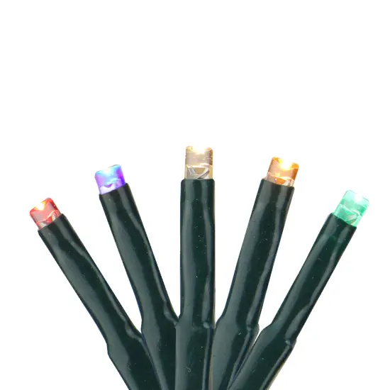 Hofert LED 8-Function Cluster Christmas Lights - Multi-Color - 20 ft Green Wire - 240ct {1}