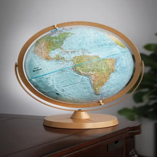 Atlantis 12" Diameter Blue Ocean World Globe with Full Meridian {2}