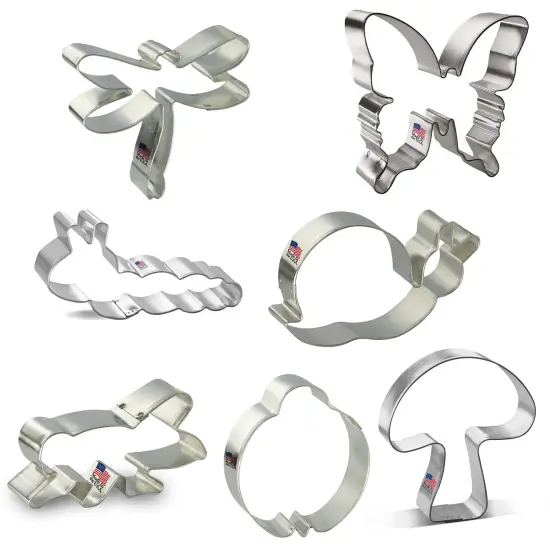 Insect Cookie Cutters 7 Pc Set, CookieCutter.com, Tin Plated Steel, Handmade in the USA {3}