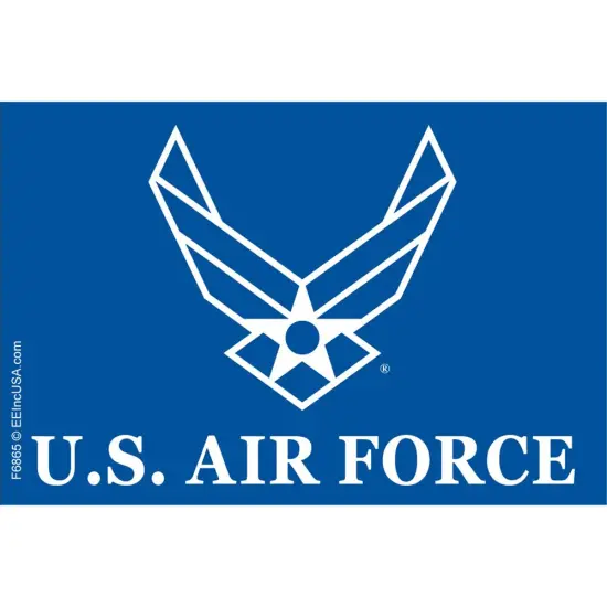 Patriotic U.S Air Force Flag on a Stick (4" x 6") {1}
