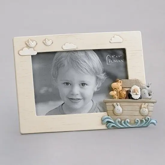 Roman Noah's Ark Picture Frame - for 4" x 6" Photo - Beige {1}