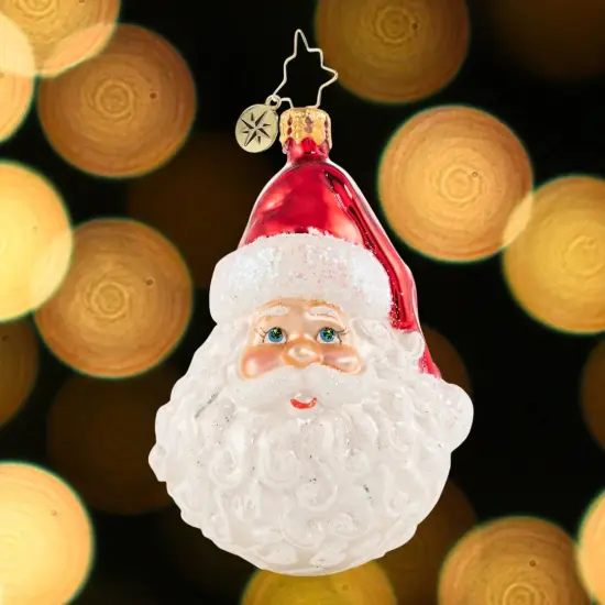 Christopher Radko Christopher Radko Classic St. Nick Gem Glass Christmas Ornament 1020647 White {3}