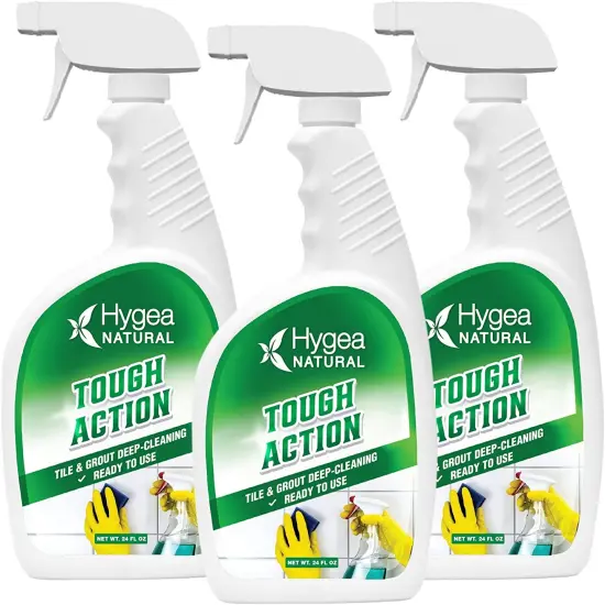 Hygea Natural Tough Action - Tile & Grout Deep-Cleaning Ready to use 24oz Spray (3 pack) {1}