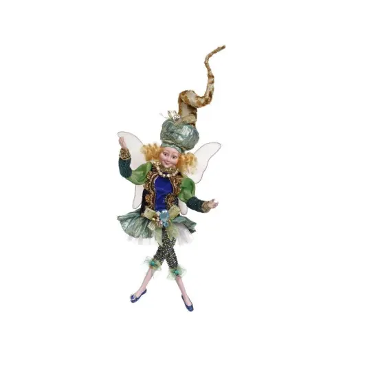 Mark Roberts Mark Roberts Peacock Jewels Christmas Fairy, Small 10" #51-05804 Blue {1}
