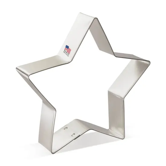 Star Cookie Cutter 4.5 in B0710, CookieCutter.com, Tin Plated Steel, Handmade in the USA {1}