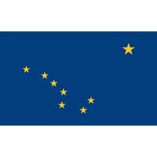 Alaska Flag with Grommets 3ft x 5ft {1}