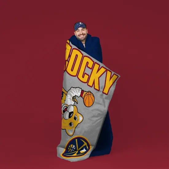 Sleep Squad Denver Nuggets Rocky Mascot 60&rdquo; x 80&rdquo; Raschel Plush Basketball Blanket {5}