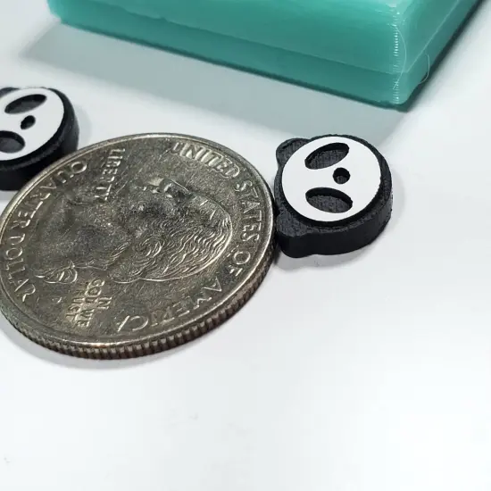 Panda Stud Earring Silicone Mold(B11) {3}