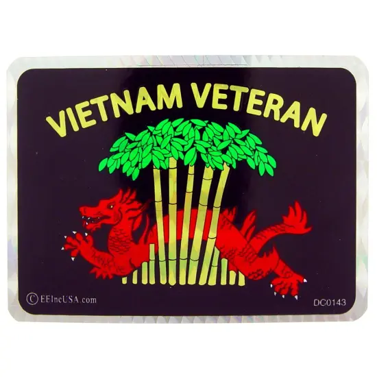 Vietnam Veteran Dragon Sticker 2-3/4"X4" {1}