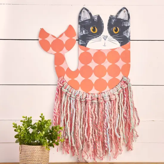 15 in. Unfinished Fiber Art Purr-maid Base {3}