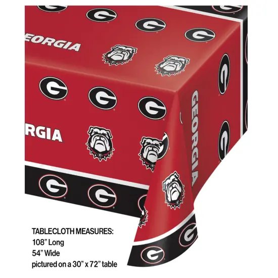 University of Georgia Plastic Tablecloths - 3ct {2}