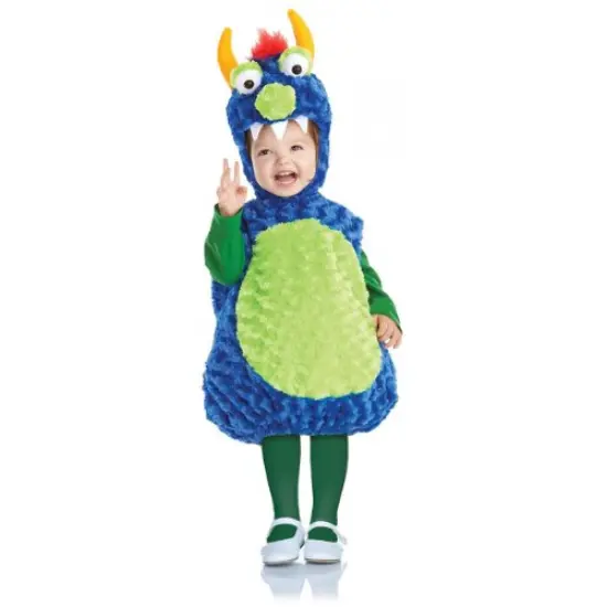 Underwraps Child's Blue and Green Belly Babies Monster Halloween Costume - Size 4T-6T {1}
