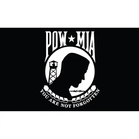 POW MIA You Are Not Forgotten Flag On A Stick 12" x 18" {1}