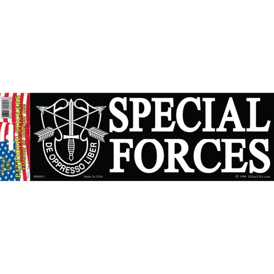 Special Forces Bumper Sticker 3-1/4"X9" {1}