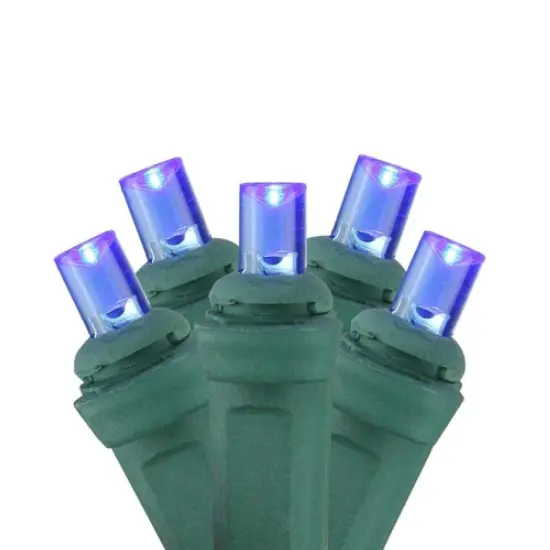 Northlight Net Style LED Tree Trunk Wrap Christmas Lights - 4' x 6' - Blue - Green Wire {1}