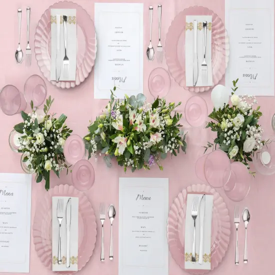 300 Pack 75 Guests - Plastic Disposable Cutlery Silverware Set (Extra Forks) {4}