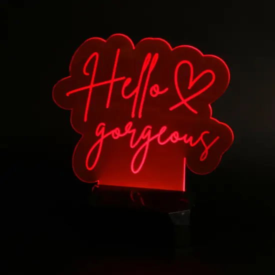 Fluorescent Red-Orange Cast Acrylic Gloss 1/8" (5" x 10") {2}