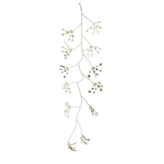 Kurt Adler 6' Pre-Lit White Bark Artificial Christmas Garland - Warm White LED Lights {1}