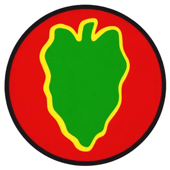 U.S. Army 24th Infantry Division Sticker 3-1/4" {1}