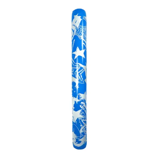 Swim Central 60" Blue and White Inflatable Graffiti Art Swimming Pool Noodle {1}