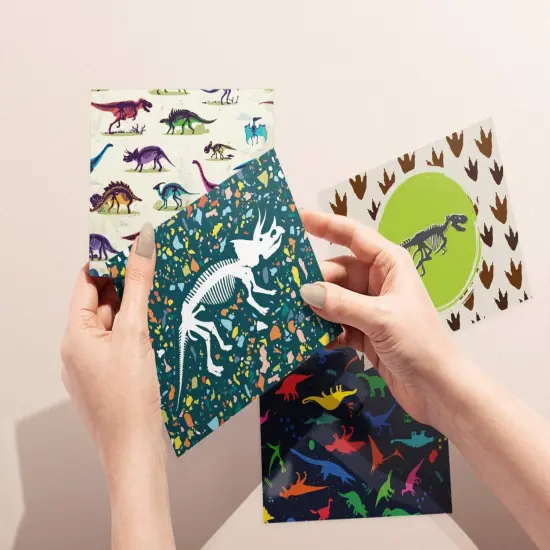 Dinosaur Card Set for Kids | Assorted Stationery for Thank You Cards or Birthday Cards | Blank Inside with Envelopes | 100% Sustainable {5}
