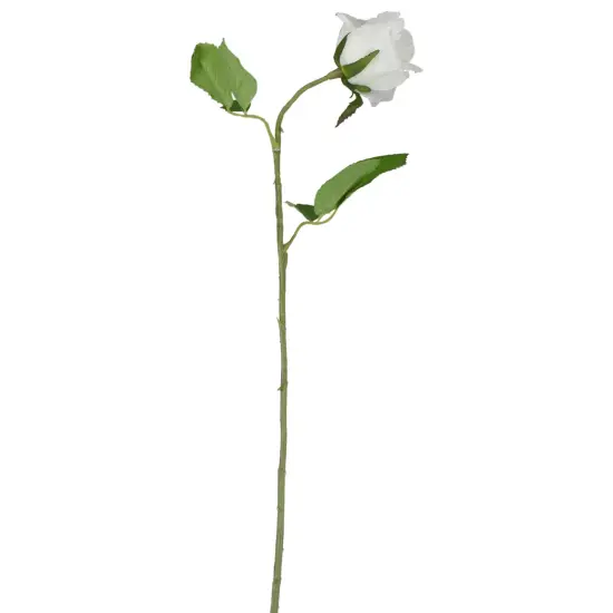 Allstate Rose Artificial Floral Spray - 21.5" - Cream White {3}