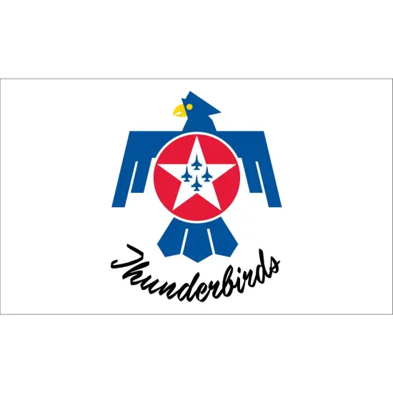 U.S. Air Force Thunderbirds Flag with Grommets 2ft x 3ft {1}