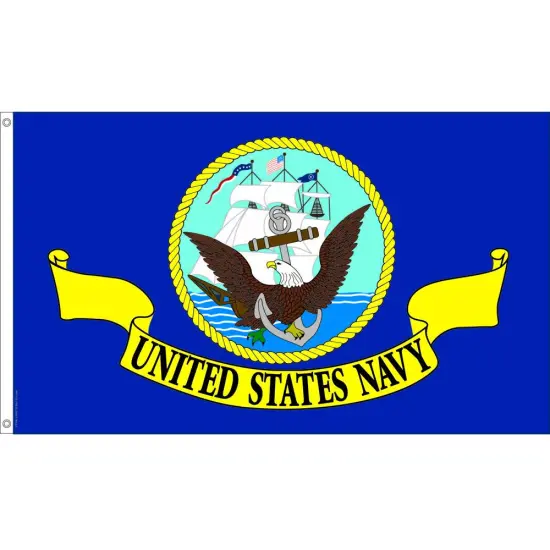 United States Navy 1775 Flag with Grommets 3ft x 5ft {1}