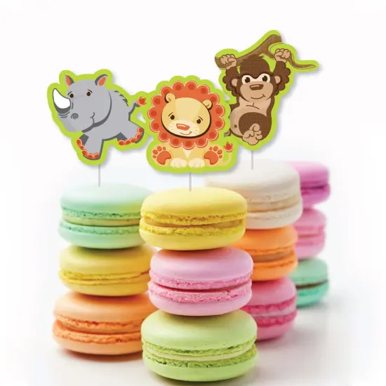 Big Dot of Happiness Funfari - Fun Safari Jungle - DIY Shaped Baby Shower or Birthday Party Cut-Outs - 24 Count {4}