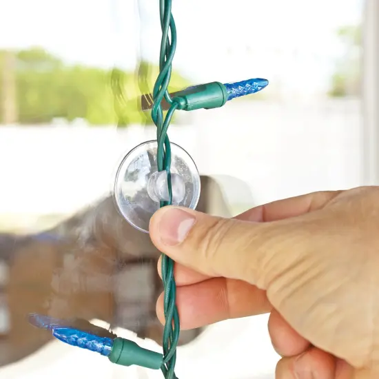 Simple Living Set of 20 Clear Suction Cup Christmas Light Clips - 1.5" {3}
