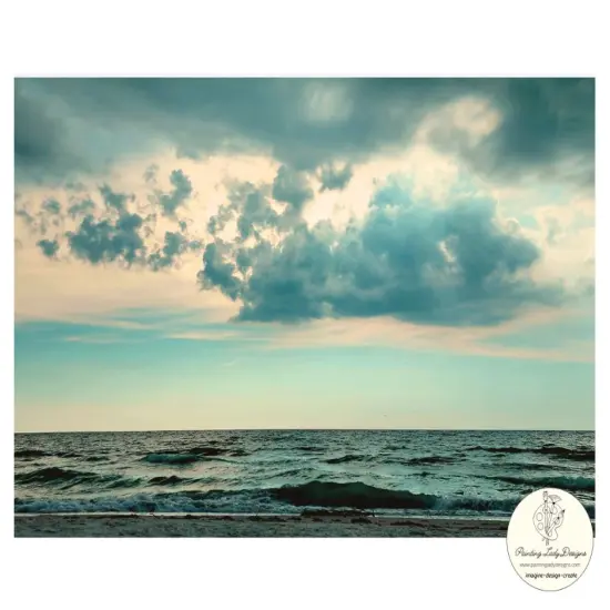 Stormy Sea Art paper for Decoupage and Mixed Media (Large) {1}