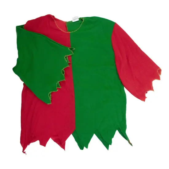 Fun World Red and Green Elf Adult Christmas Costume Set - Plus Size {7}
