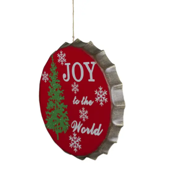 Northlight 12" Red and Green Joy to the World Christmas Wall Decor {3}