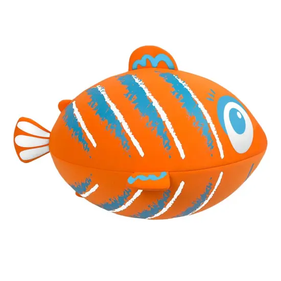 Pool Central Inflatable Fish Beach Ball - 27" - Orange and Blue {3}