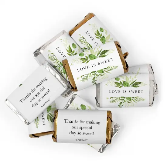 108 Pcs Wedding Candy Hershey's Chocolate Party Favors by Just Candy (2 lb) - Botanical {1}