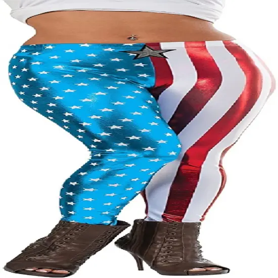 Rubies American Dream Women's Halloween Leggings - Large/ Extra Large Red {1}